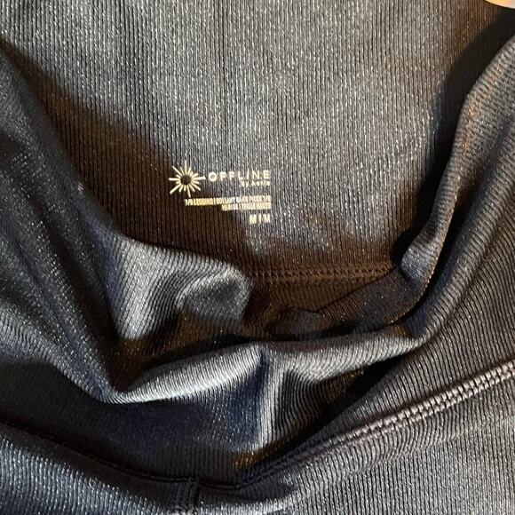 Aerie Collant Sans Pieds 7/8 Tall Leggings.  Black.  Size Medium - Picture 3 of 8